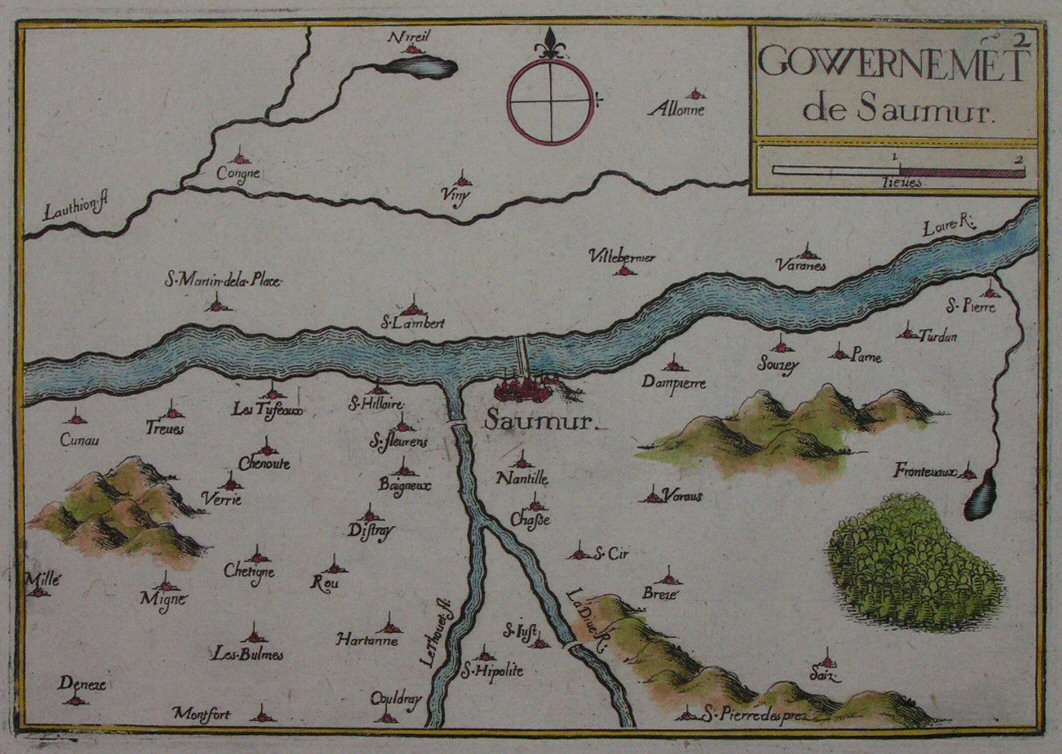 Map of Saumur